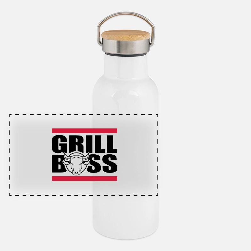 griller Gourde isotherme avec bouchon en bambou