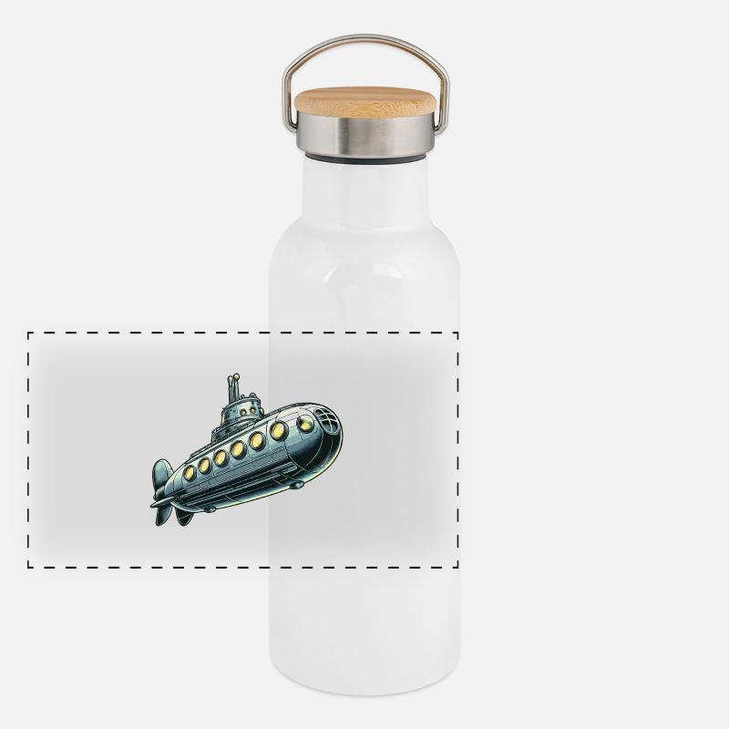 U-Boot junior Panorama Thermosflasche mit Bambusdeckel