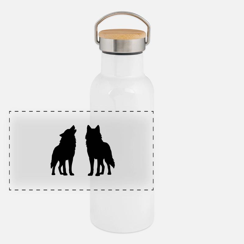 woelfe Panoramic Thermal Bottle with Bamboo Lid