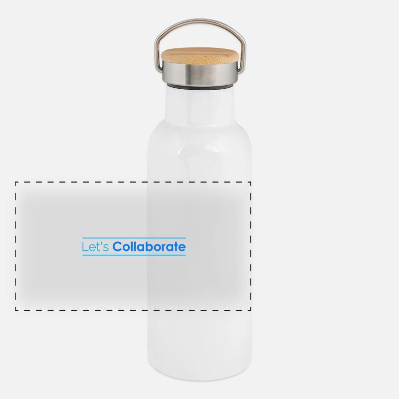 Let's Collaborate Panoramic Thermal Bottle with Bamboo Lid