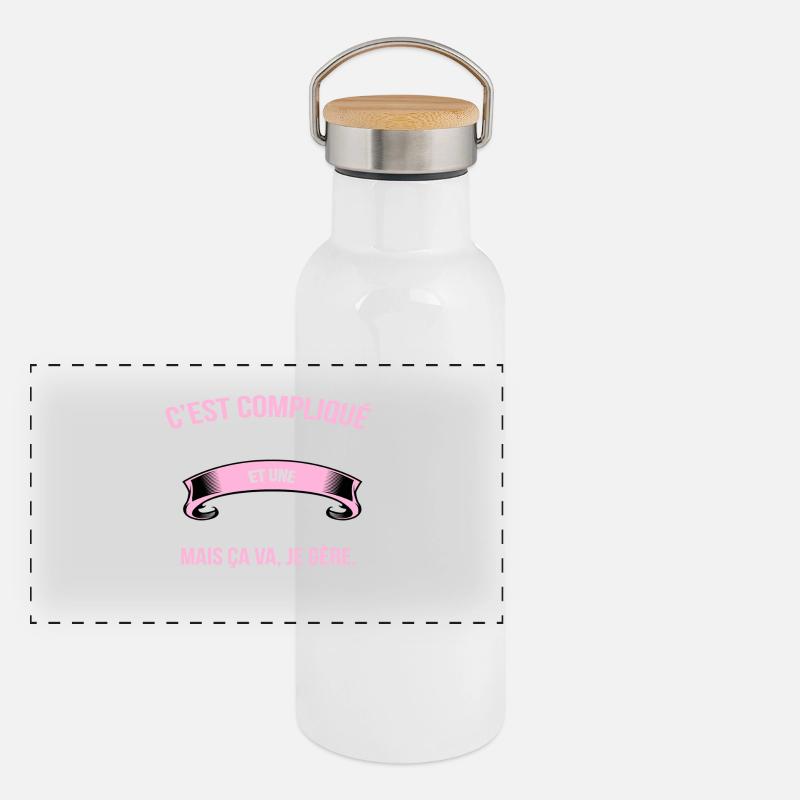 Danseuse Gourde isotherme avec bouchon en bambou