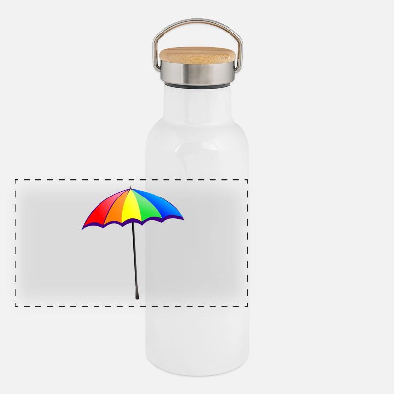 parasol Gourde isotherme avec bouchon en bambou