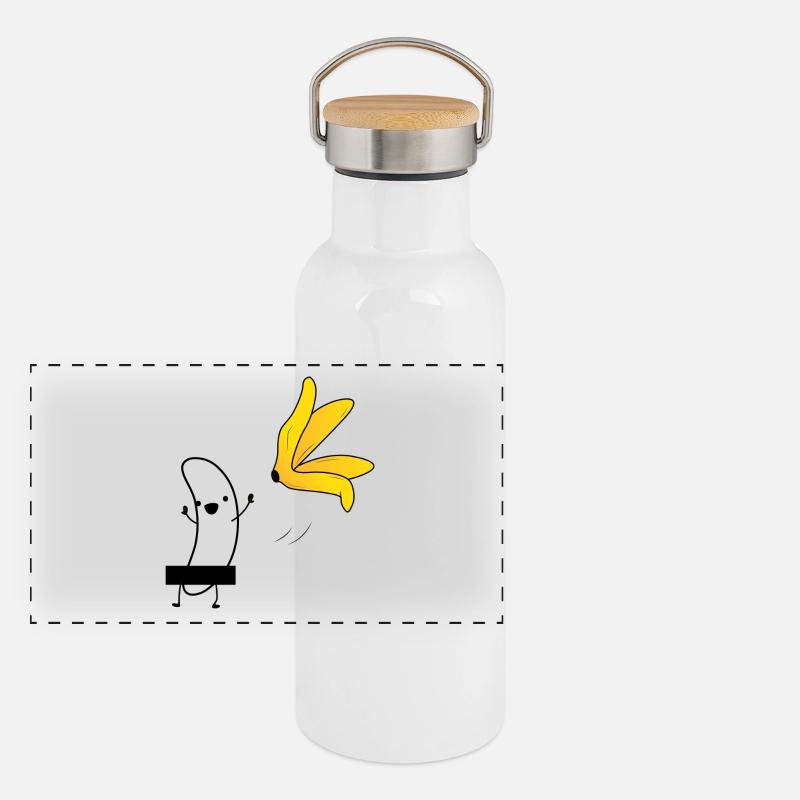 banane Gourde isotherme avec bouchon en bambou