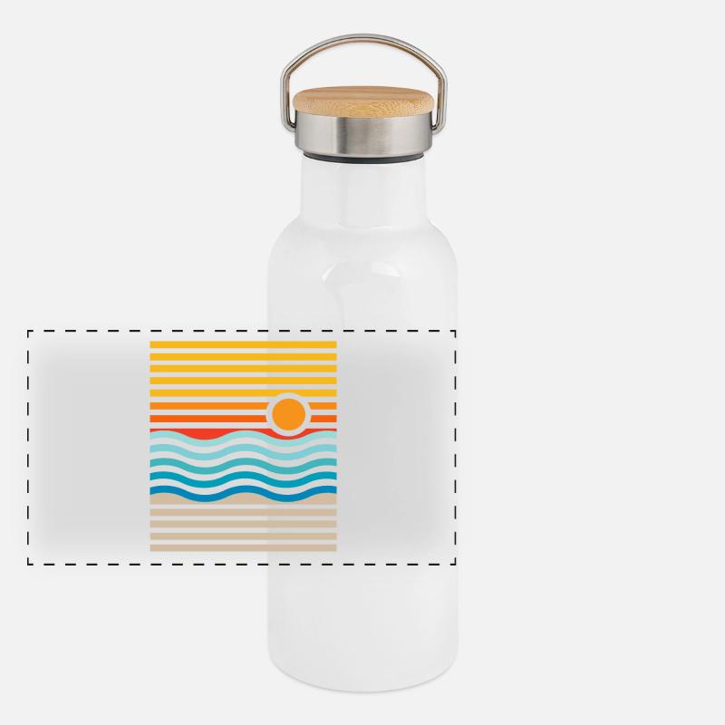 été Gourde isotherme avec bouchon en bambou