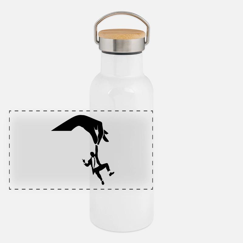 A manager is like a puppet Panoramic Thermal Bottle with Bamboo Lid