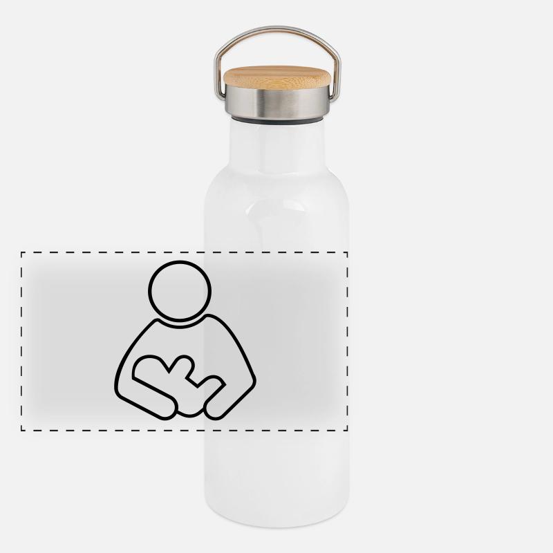 allaitement Gourde isotherme avec bouchon en bambou