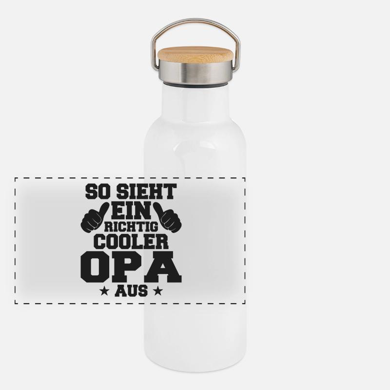 This is what a really cool grandpa looks like Panoramic Thermal Bottle with Bamboo Lid
