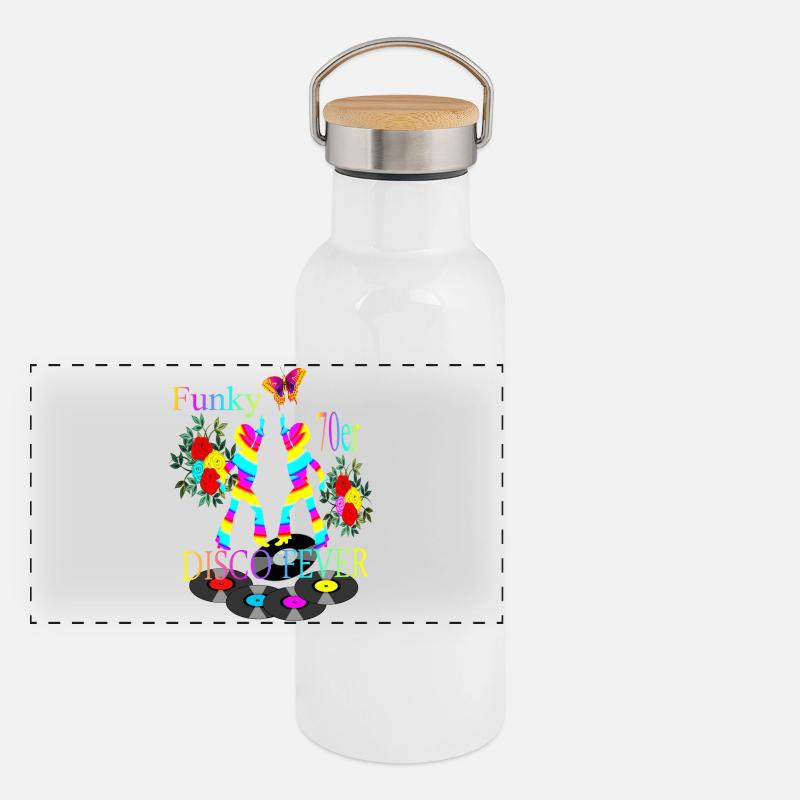 Disco Fever 70s Panoramic Thermal Bottle with Bamboo Lid