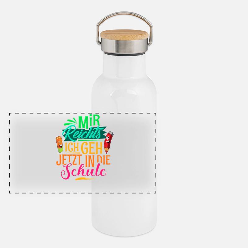 Panorama Thermosflasche mit Bambusdeckel