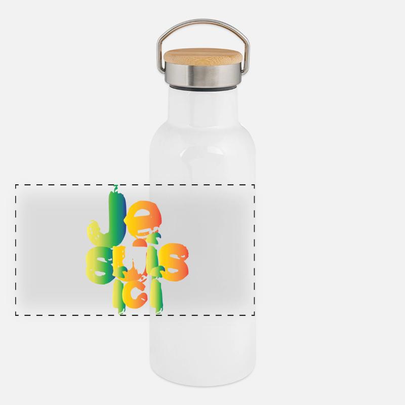 I'm here Panoramic Thermal Bottle with Bamboo Lid