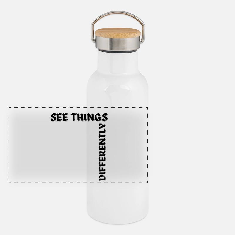 See things differently Panorama Thermosflasche mit Bambusdeckel