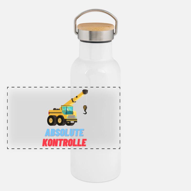 Panorama Thermosflasche mit Bambusdeckel