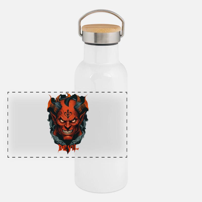 Devil Panoramic Thermal Bottle with Bamboo Lid