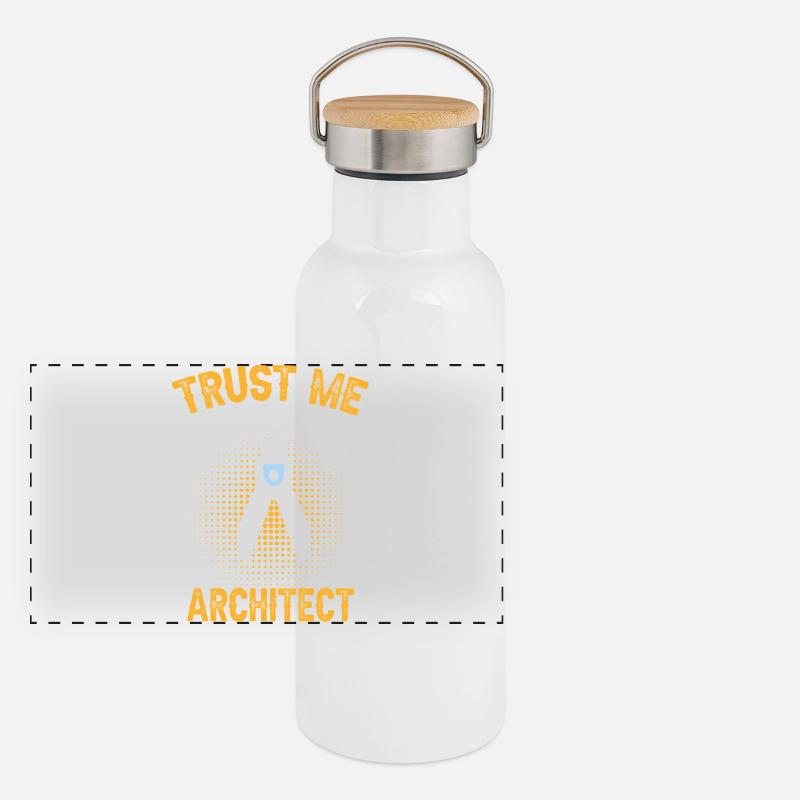 Architects Trust Me Engineering Design Panoramic Thermal Bottle with Bamboo Lid