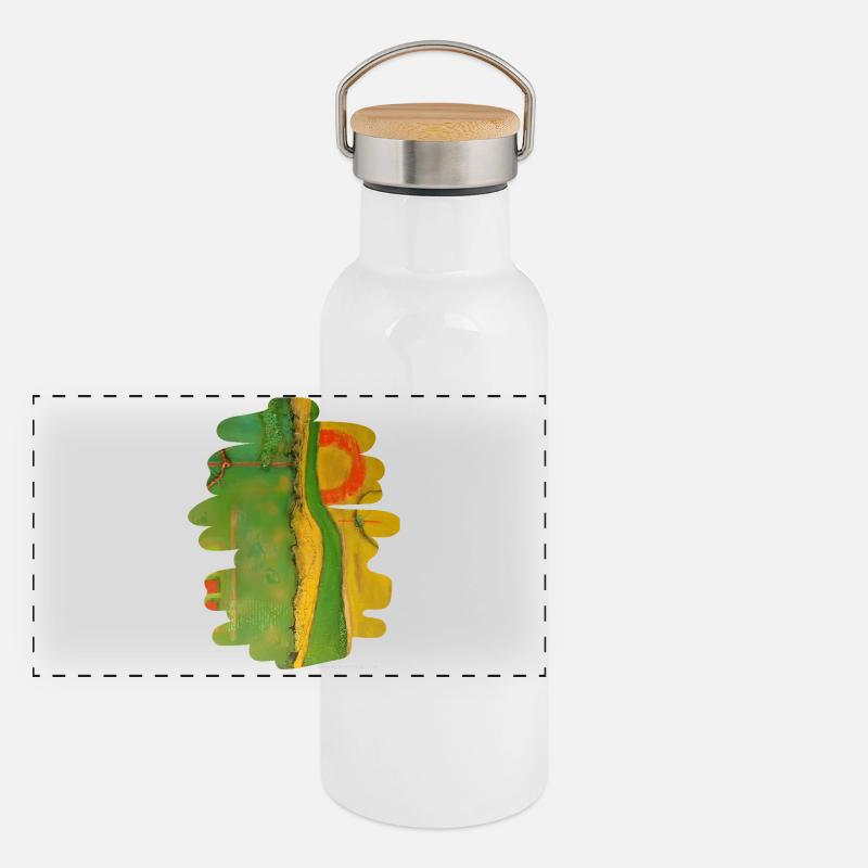Flucht Panorama Thermosflasche mit Bambusdeckel