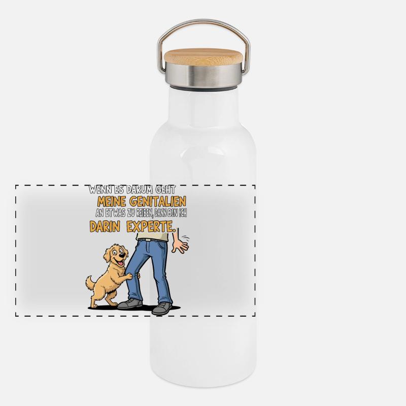 Panorama Thermosflasche mit Bambusdeckel