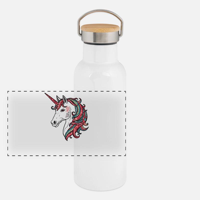 Unicorn Panoramic Thermal Bottle with Bamboo Lid