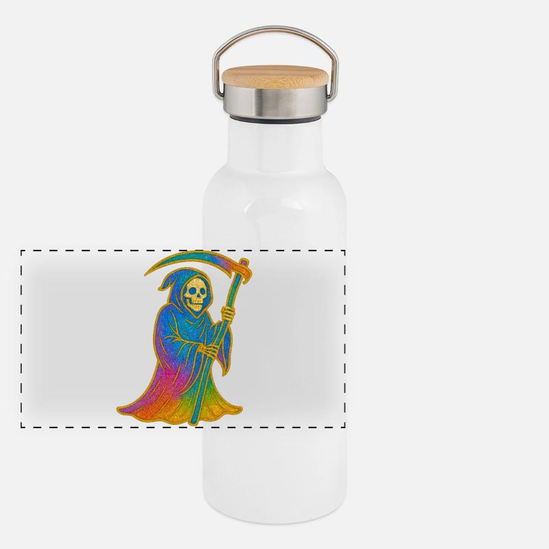 Panorama Thermosflasche mit Bambusdeckel