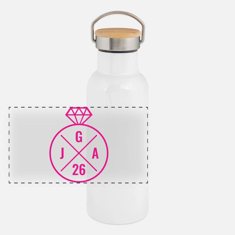 JGA 2026 Ehering Ring Junggesellinnenabschied 26 Panorama Thermosflasche mit Bambusdeckel
