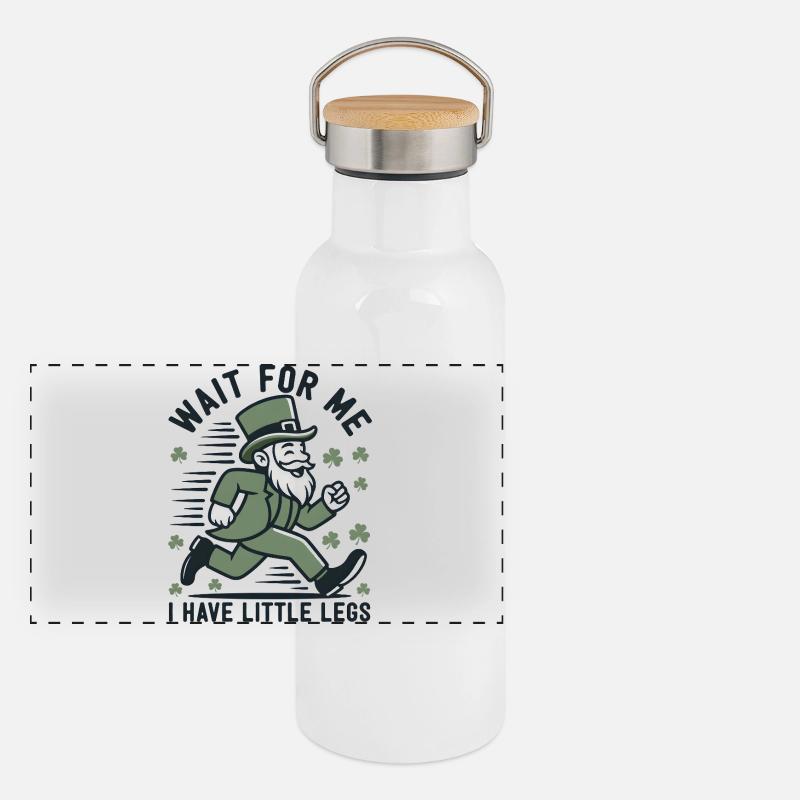 Leprechaun on the Run Panoramic Thermal Bottle with Bamboo Lid