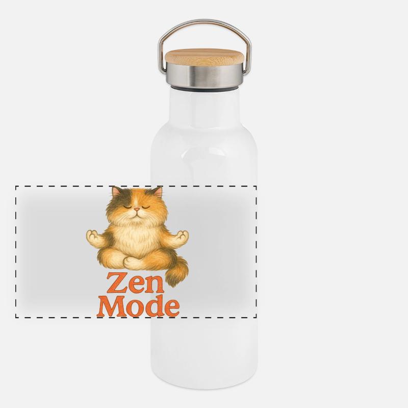 Panorama Thermosflasche mit Bambusdeckel
