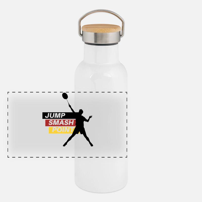 Point de smash de saut Gourde isotherme avec bouchon en bambou