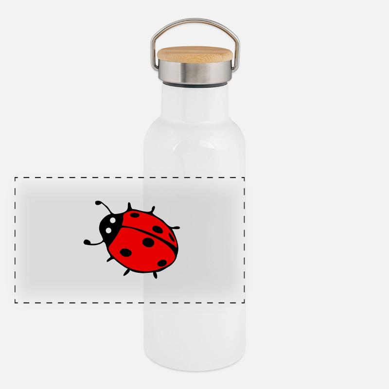 Ladybug Panoramic Thermal Bottle with Bamboo Lid