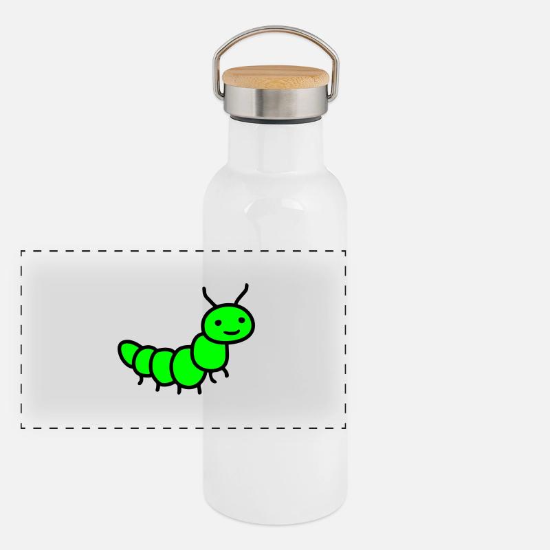 caterpillar Panoramic Thermal Bottle with Bamboo Lid