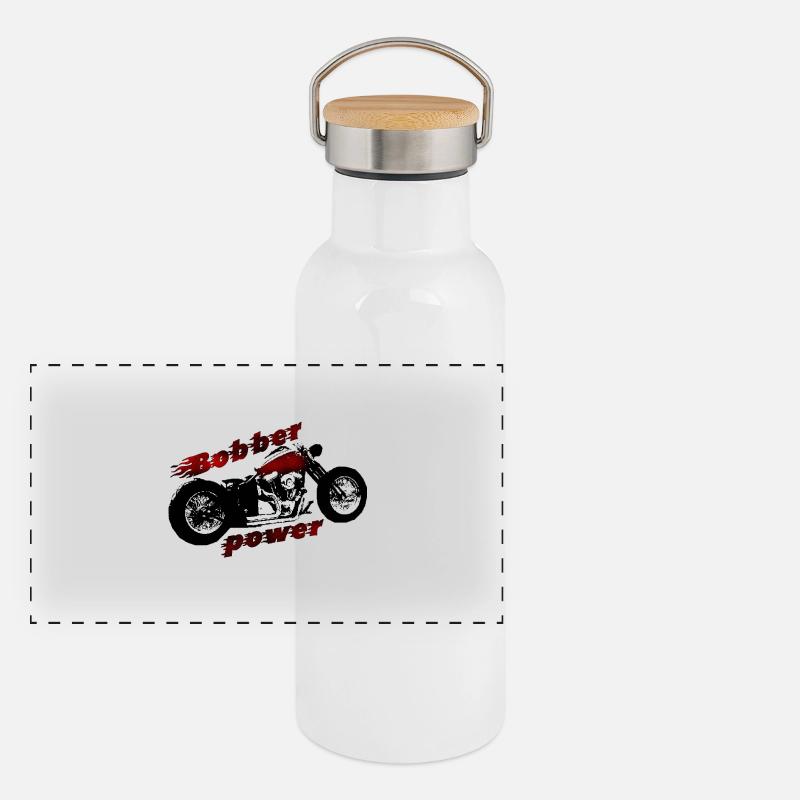 bobber power Panoramic Thermal Bottle with Bamboo Lid