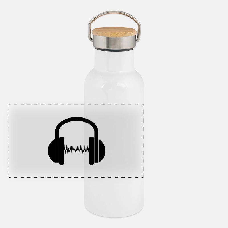 Panorama Thermosflasche mit Bambusdeckel