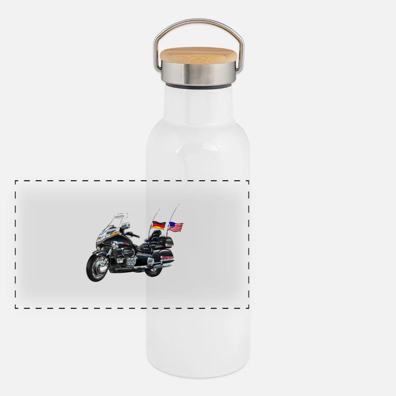 Old Wing Panorama Thermosflasche mit Bambusdeckel