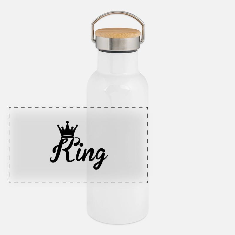king Panorama Thermosflasche mit Bambusdeckel