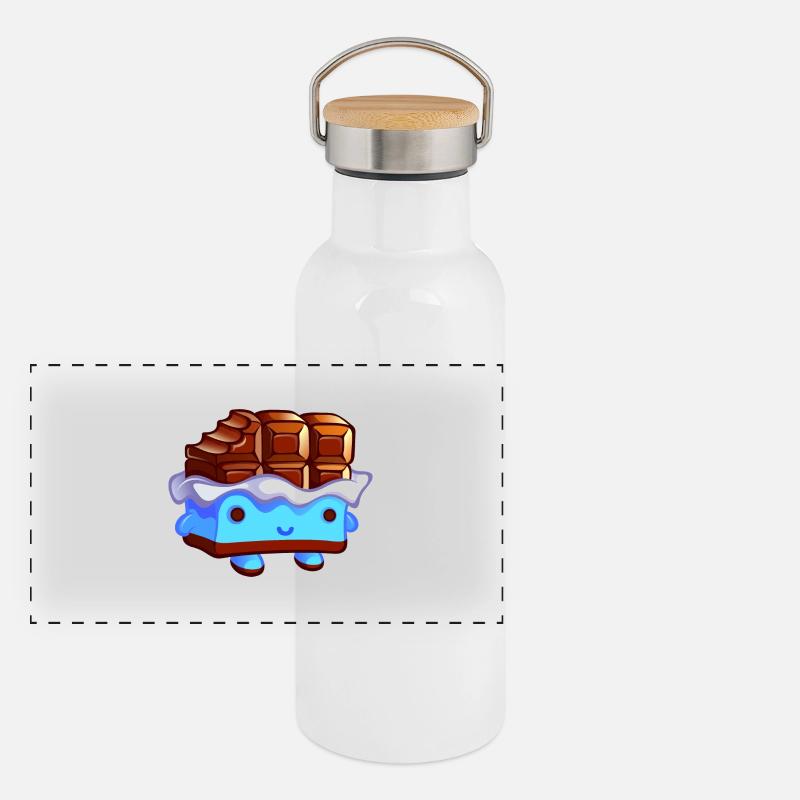 Chocolator.png Gourde isotherme avec bouchon en bambou