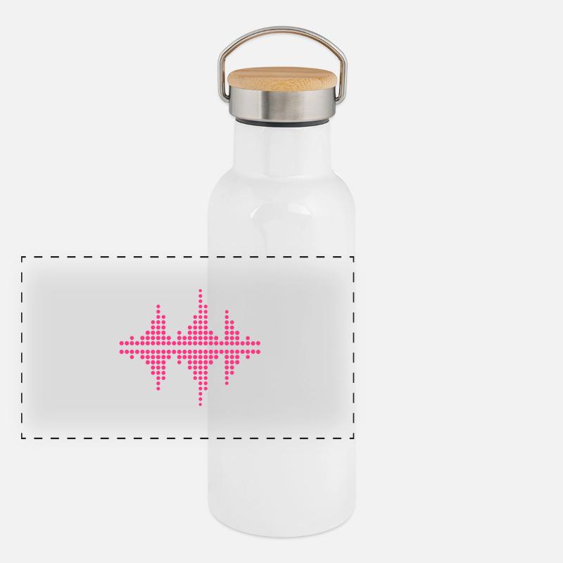 Panorama Thermosflasche mit Bambusdeckel