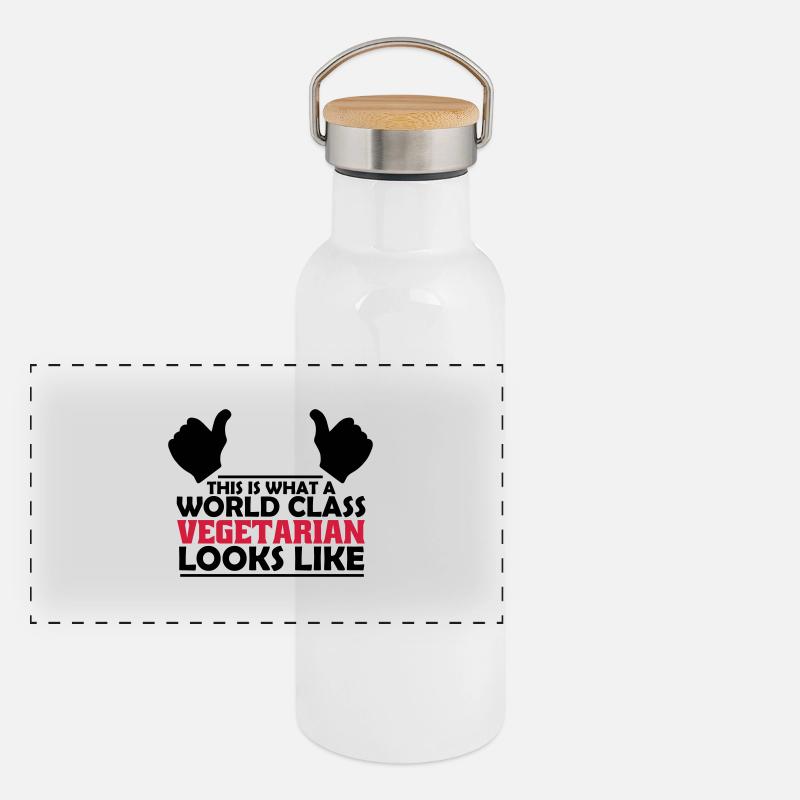 world class vegetarian Panoramic Thermal Bottle with Bamboo Lid
