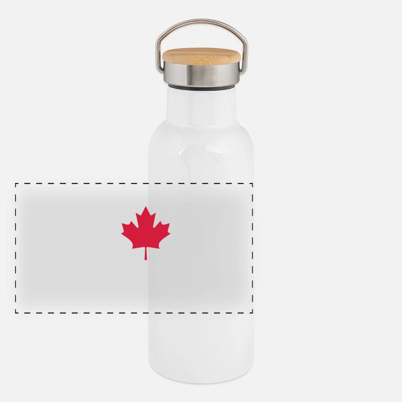 Canada Gourde isotherme avec bouchon en bambou