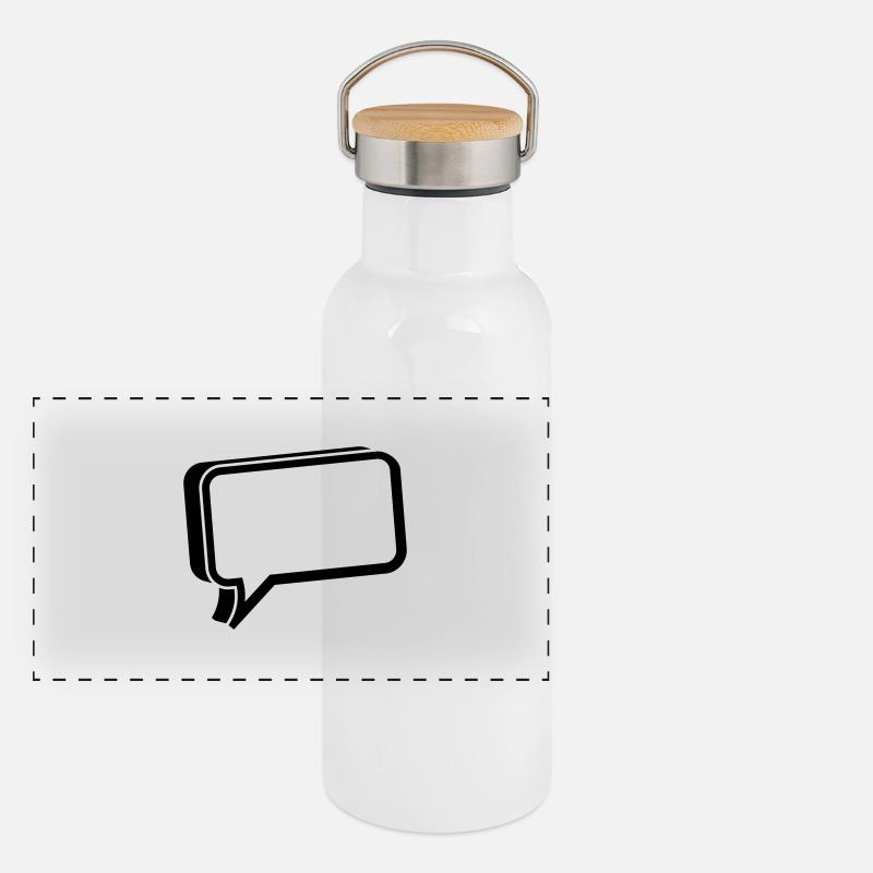 bubble chat Panoramic Thermal Bottle with Bamboo Lid