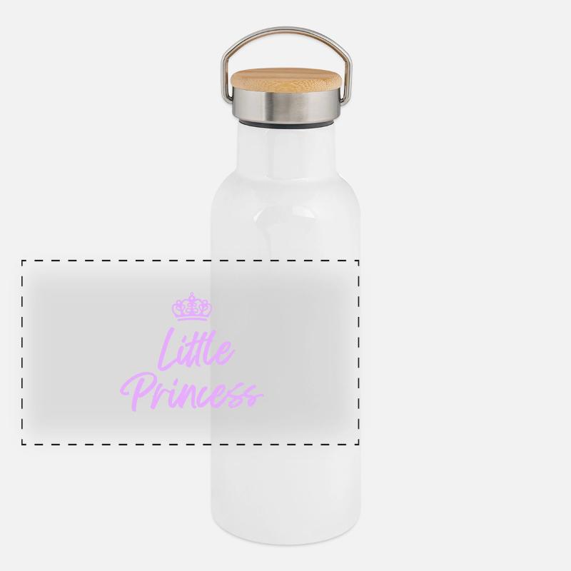 Petite princesse Gourde isotherme avec bouchon en bambou