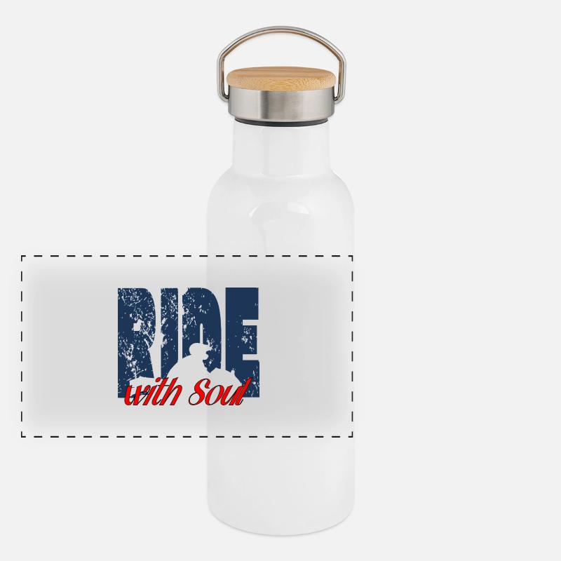 RoulerAvecL’âme Gourde isotherme avec bouchon en bambou