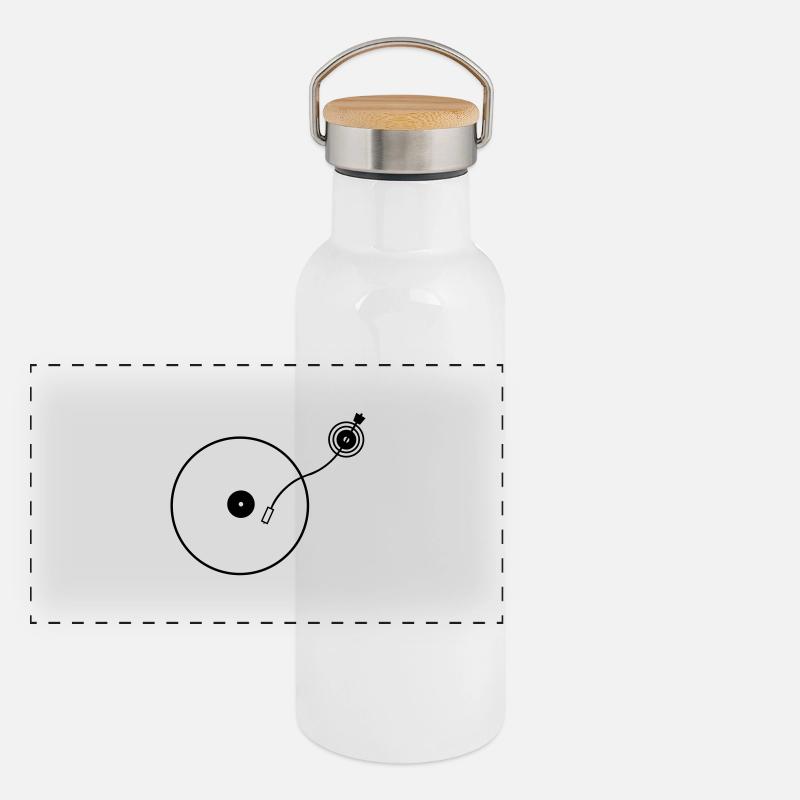 turntable Gourde isotherme avec bouchon en bambou