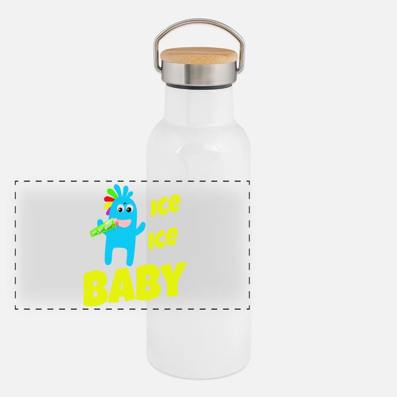 Bébé Gourde isotherme avec bouchon en bambou