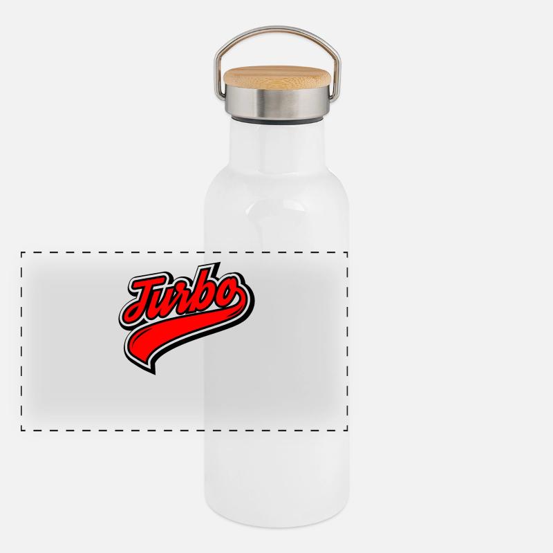 Turbo Gourde isotherme avec bouchon en bambou