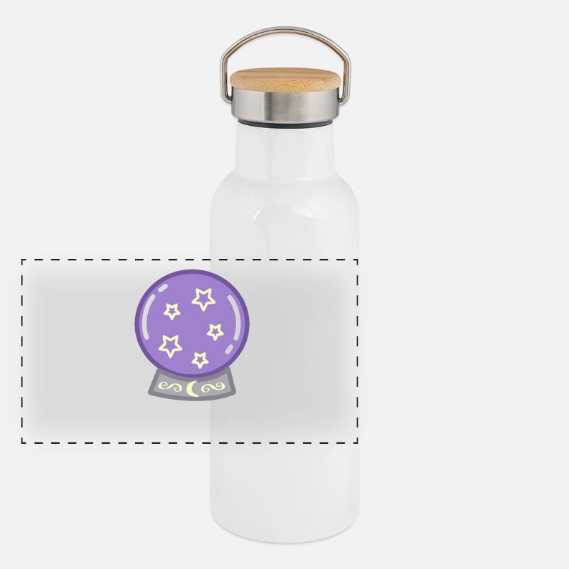 Prédire l’avenir dans une boule de cristal Gourde isotherme avec bouchon en bambou