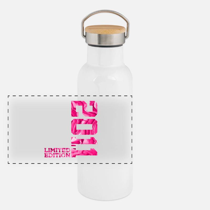 15. GEBURTSTAG PINK LIMITED EDITION 2011 Panorama Thermosflasche mit Bambusdeckel