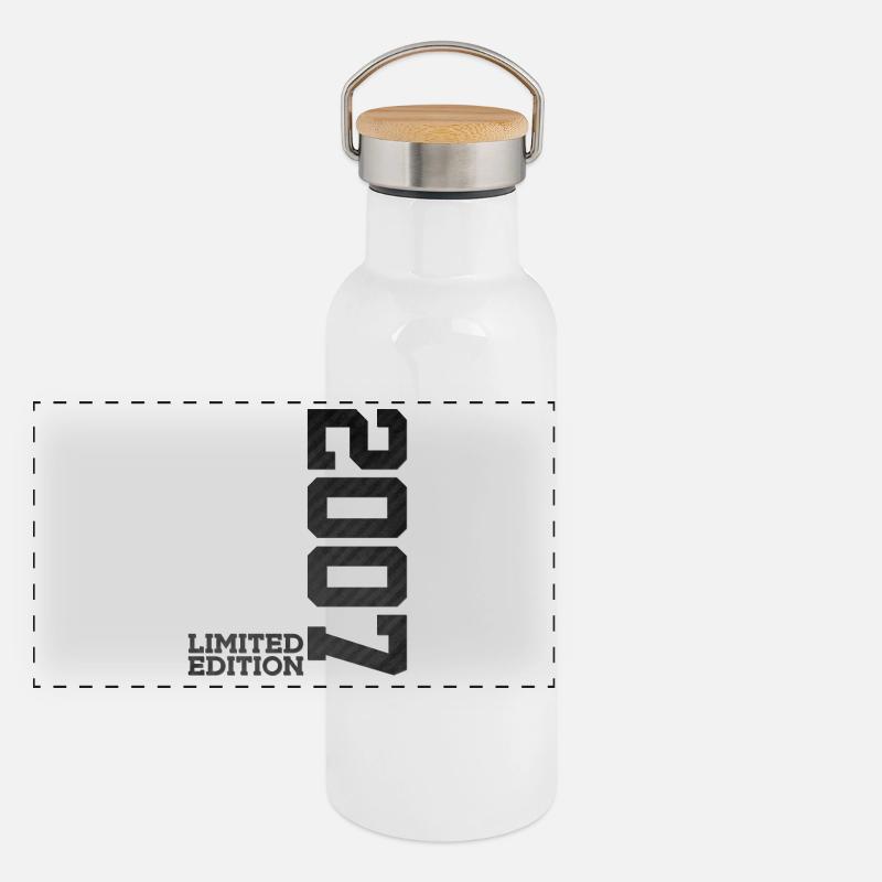 19. GEBURTSTAG LIMITED EDITION 2007 Panorama Thermosflasche mit Bambusdeckel