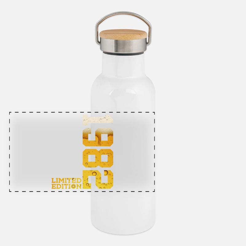 LIMITED EDITION 1982 BEER 44TH BIRTHDAY Panoramic Thermal Bottle with Bamboo Lid