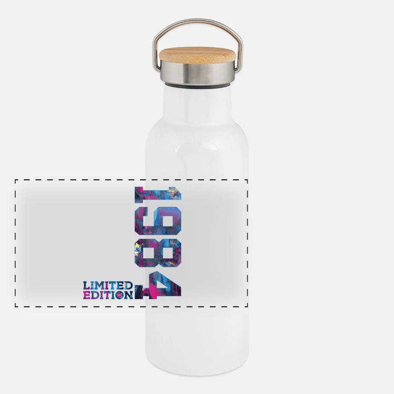42E ANNIVERSAIRE 42 ANS ÉDITION LIMITÉE 1984 Gourde isotherme avec bouchon en bambou