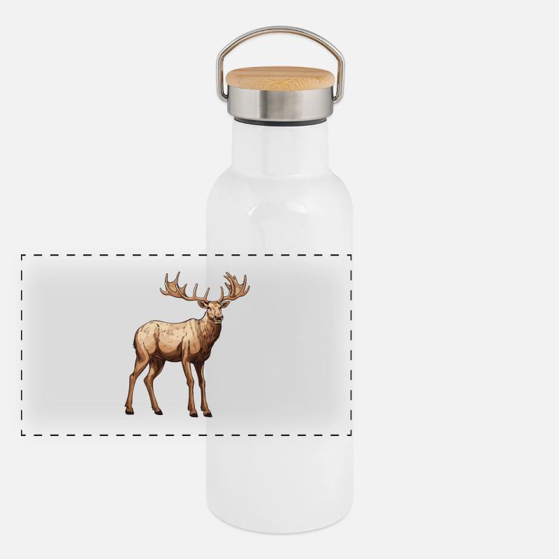 Oiseau Gourde isotherme avec bouchon en bambou