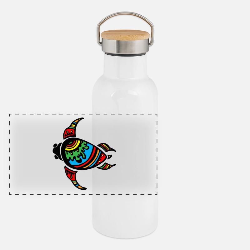 Ethno Travel Experience Panorama Thermosflasche mit Bambusdeckel