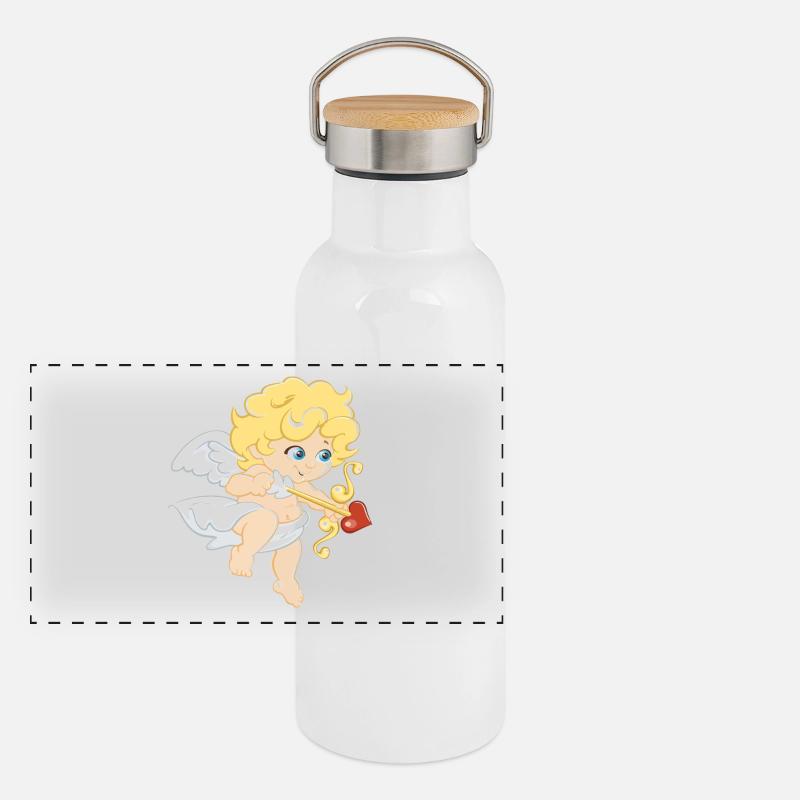 Amor Panorama Thermosflasche mit Bambusdeckel